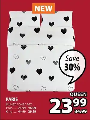 JYSK Paris duvet cover set offer
