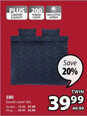 JYSK Siri duvet cover set offer