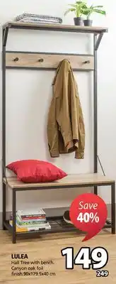 JYSK Lulea hall tree with bench offer