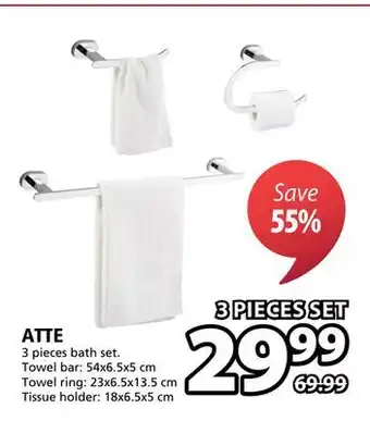JYSK Atte 3 pieces bath set offer