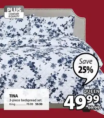 JYSK Tina 3-piece bedspread set offer