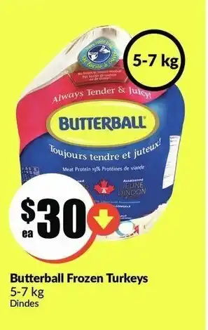 FreshCo Butterball frozen turkeys offer