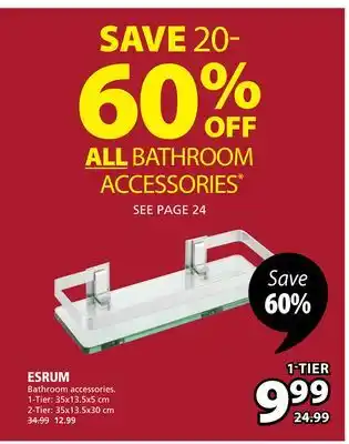 JYSK Esrum bathroom accessories offer