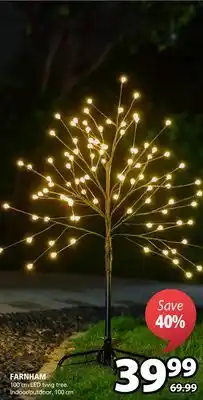 JYSK Farnham 100 cm led twig tree. indoor/outdoor. 100 cm offer