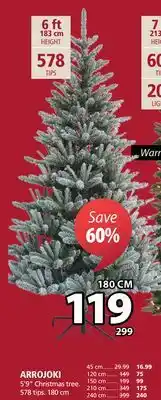 JYSK Arrojoki 5'9 christmas tree offer