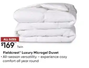 Sleep Country Fieldcrest luxury microgel duvet offer