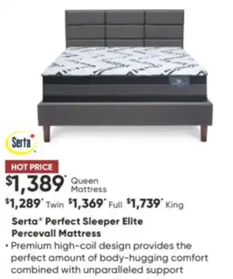 Sleep Country Serta perfect sleeper elite percevall mattress offer