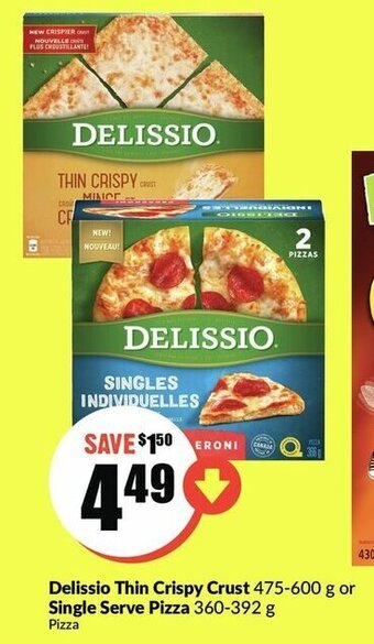 FreshCo Delissio thin crispy crust offer