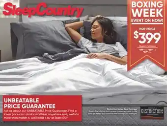 Sleep Country Distinction series dani mattress offer