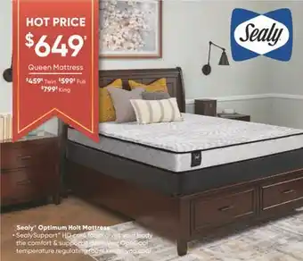 Sleep Country Sealy optimum holt mattress offer