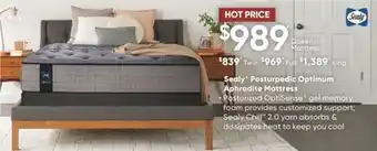 Sleep Country Sealy posturpedic optimum aphrodite mattress offer