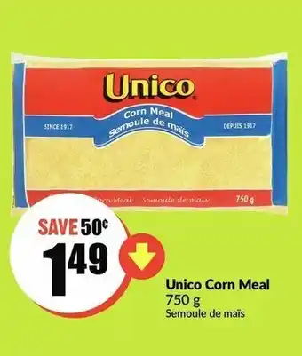 FreshCo Unico corn meal offer