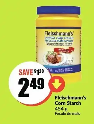 FreshCo Fleischmann's corn starch offer