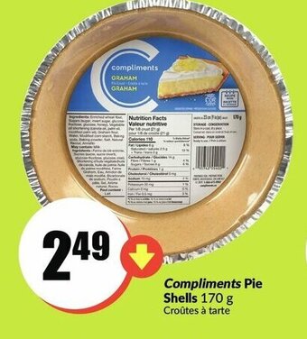 FreshCo Compliments pie shells offer