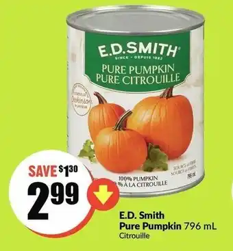 FreshCo E.D. smith pure pumpkin offer