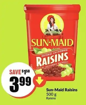 FreshCo Sun-maid raisins offer