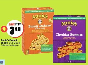FreshCo Annie's organic snacks offer