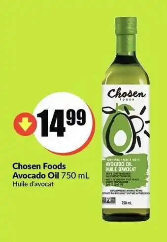 FreshCo Chosen foods avocado oil offer