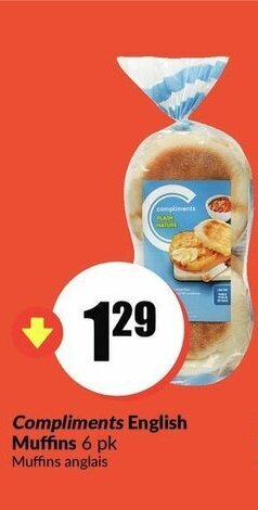 FreshCo Compliments english muffins offer