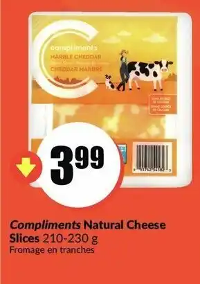 FreshCo Compliments natural cheese slices offer