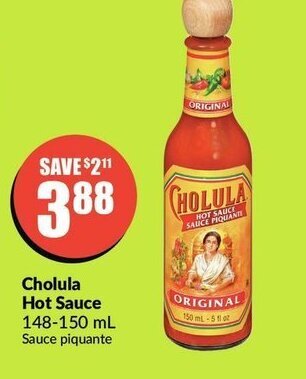 FreshCo Cholula hot sauce offer