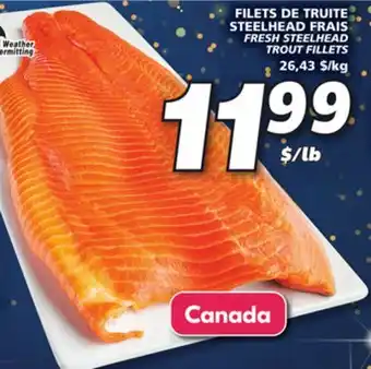 IGA Fresh steelhead trout fillets offer