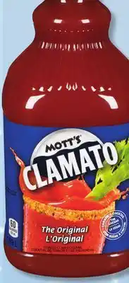 IGA Clamato tomato clam cocktail offer