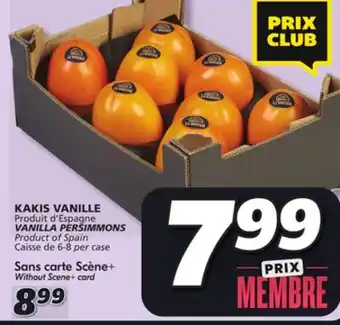IGA Vanilla persimmons offer
