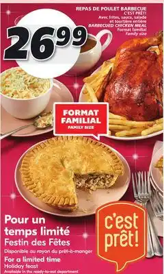 IGA C'est prêt! barbecued chicken meal offer
