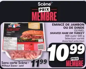 IGA Olymel shaved ham or turkey offer
