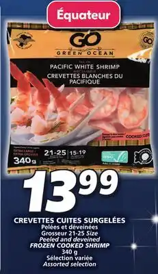 IGA Frozen cooked shrimp offer