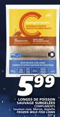 IGA Compliments frozen wild fish loins offer