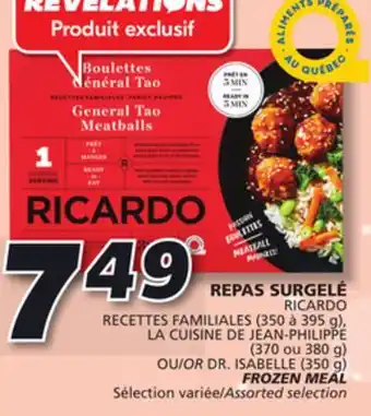 IGA Ricardo frozen meal offer