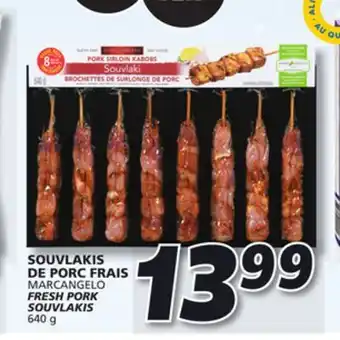 IGA Marcangelo fresh pork souvlakis offer