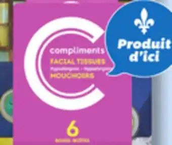 IGA Compliments facial tissues offer