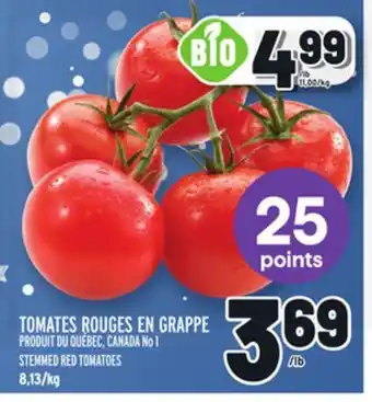 Metro Tomates rouges en grappe | stemmed red tomatoes offer
