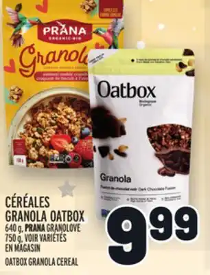 Metro Céréales granola oatbox | oatbox granola cereal offer