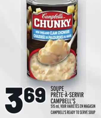 Metro Soupe prête-à-servir campbell's | campbell's ready to serve soup offer