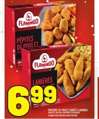 Metro Portions de poulet panées flamingo | flamingo frozen breaded chicken portions offer