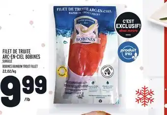 Metro Filet de truite arc-en-ciel bobines | bobines rainbow trout fillet offer