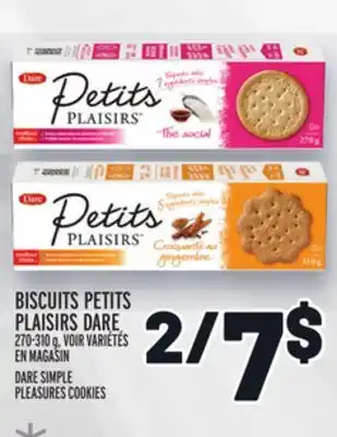 Metro Biscuits petits plaisirs dare | dare simple pleasures cookies offer