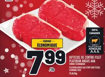 Metro Biftecks de contre-filet platinum angus aaa | platinum angus aaa strip loin steaks offer