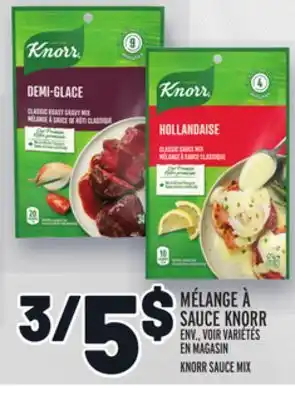 Metro Mélange à sauce knorr | knorr sauce mix offer