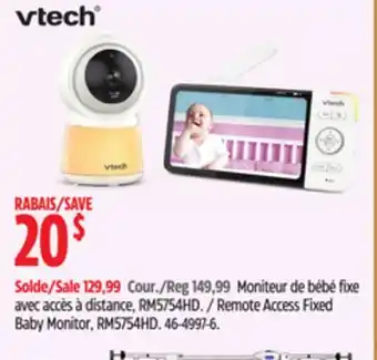 Canadian Tire Vtech remote access fixed baby monitor, rm5754hd offer