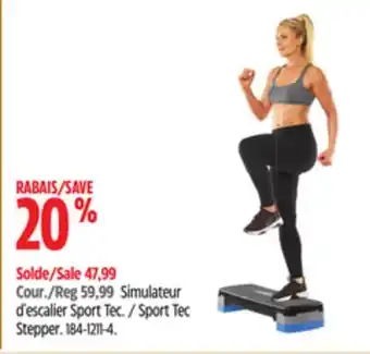 Canadian Tire Sport tec stepper offer