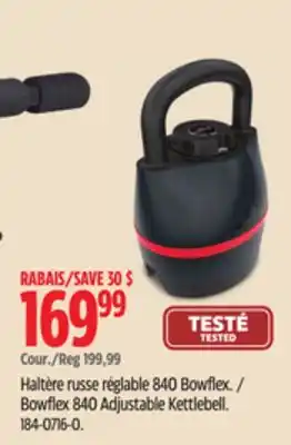 Canadian Tire Bowflex 840 adjustable kettlebell offer