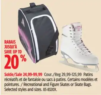 Canadian Tire Cameo by jackson recreational and figure skates or skate bags offer