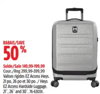 Canadian Tire Heys ez access hardside luggage offer