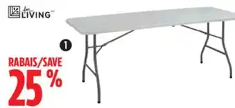Canadian Tire For living 6´folding table with carry handle offer