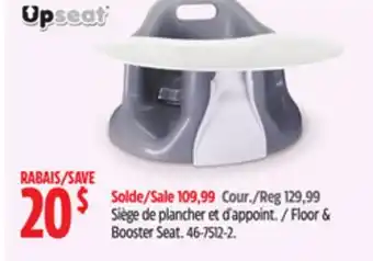 Canadian Tire Upseat floor & booster seat offer